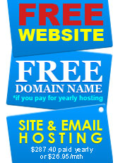 Instant Website, Free Website only pay for your hosting